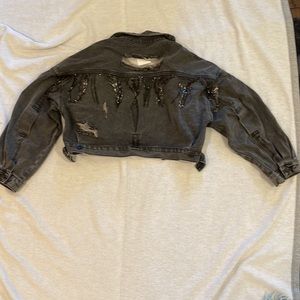 Rhinestone Jean Jacket